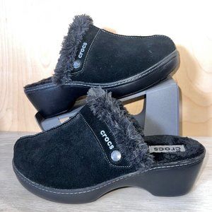crocs suede